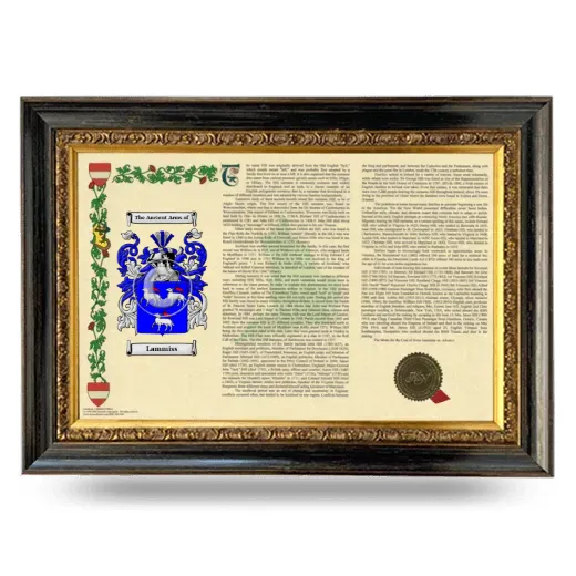Lammiss Armorial Landscape Framed - Heirloom