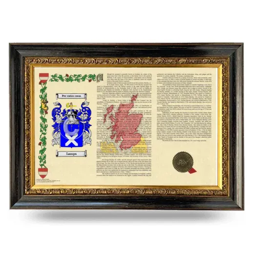Lamps Armorial Landscape Framed - Heirloom