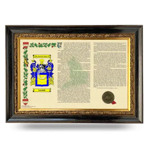 Landale Armorial Landscape Framed - Heirloom