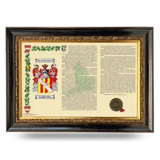 Langhorthey Armorial Landscape Framed - Heirloom
