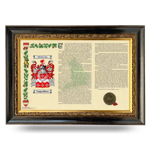 Langmellowe Armorial Landscape Framed - Heirloom