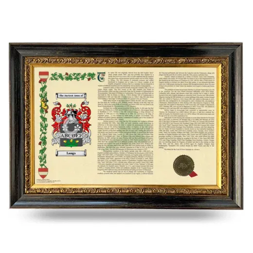 Langs Armorial Landscape Framed - Heirloom