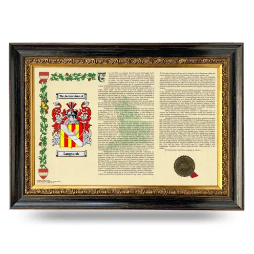 Langsarde Armorial Landscape Framed - Heirloom
