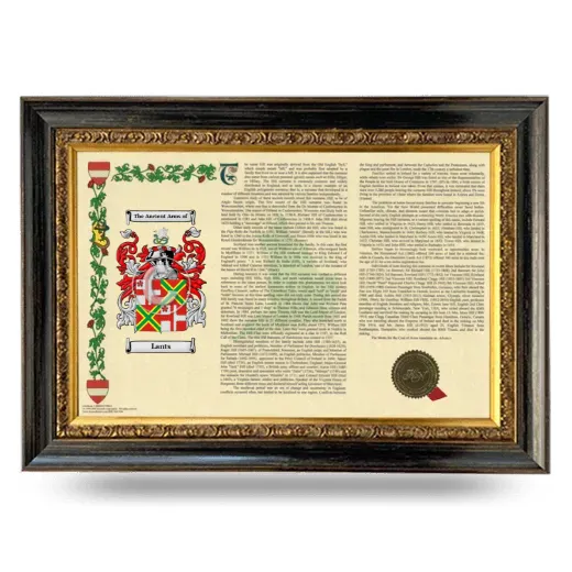 Lants Armorial Landscape Framed - Heirloom
