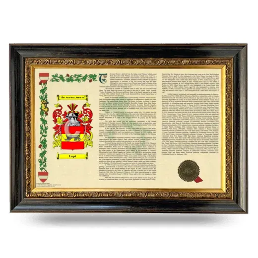 Lapi Armorial Landscape Framed - Heirloom