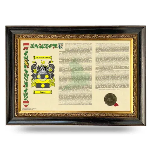 Lappe Armorial Landscape Framed - Heirloom