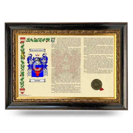 Larsen Armorial Landscape Framed - Heirloom