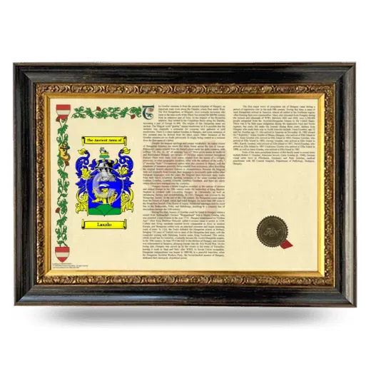 Laszlo Armorial Landscape Framed - Heirloom