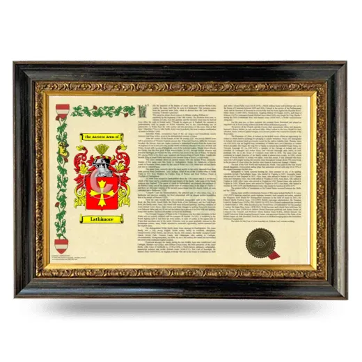 Lathimore Armorial Landscape Framed - Heirloom