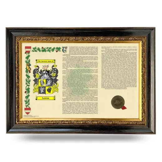 Lauten Armorial Landscape Framed - Heirloom