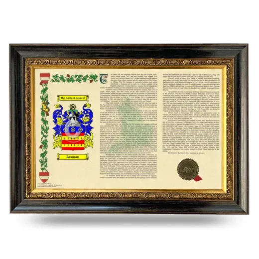 Laxman Armorial Landscape Framed - Heirloom