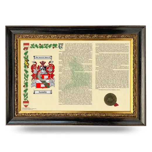 Lazonby Armorial Landscape Framed - Heirloom