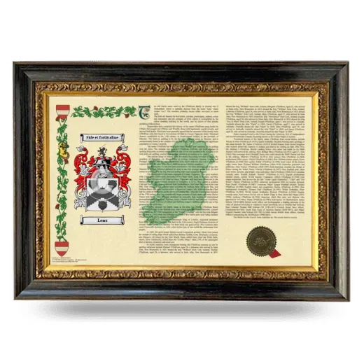 Leas Armorial Landscape Framed - Heirloom