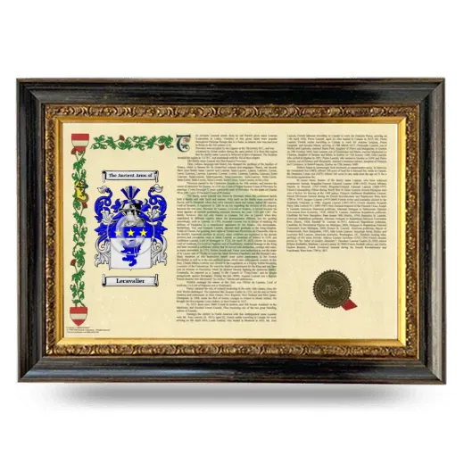 Lecavalier Armorial Landscape Framed - Heirloom