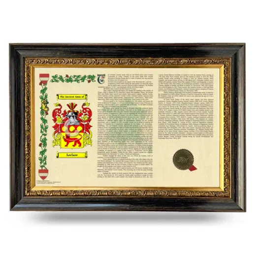 Leclare Armorial Landscape Framed - Heirloom