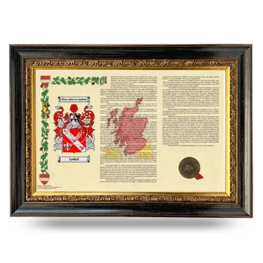 Ledail Armorial Landscape Framed - Heirloom