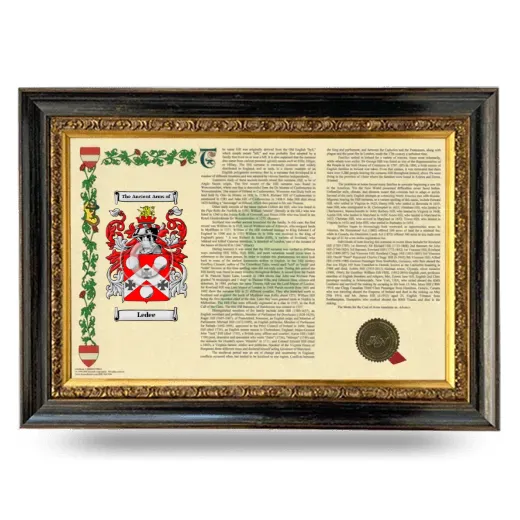 Ledee Armorial Landscape Framed - Heirloom