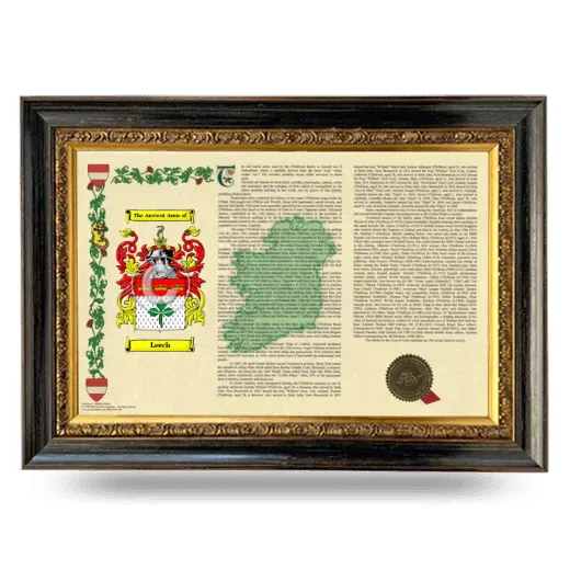 Leech Armorial Landscape Framed - Heirloom