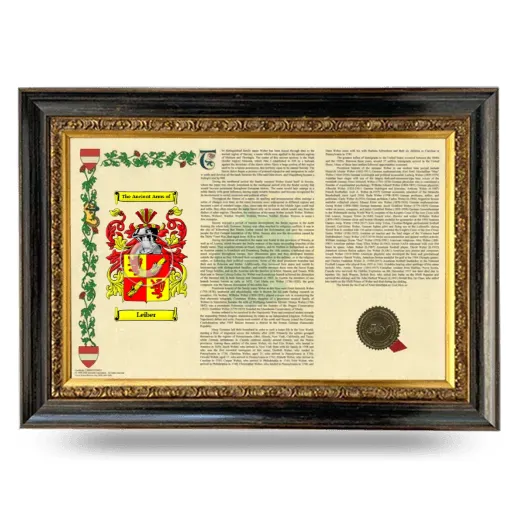 Leiber Armorial Landscape Framed - Heirloom