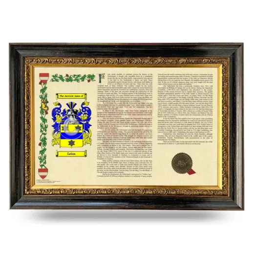 Leins Armorial Landscape Framed - Heirloom