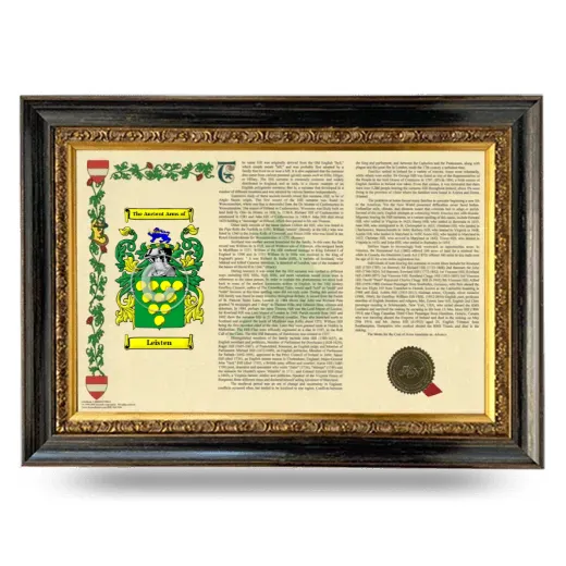 Leisten Armorial Landscape Framed - Heirloom