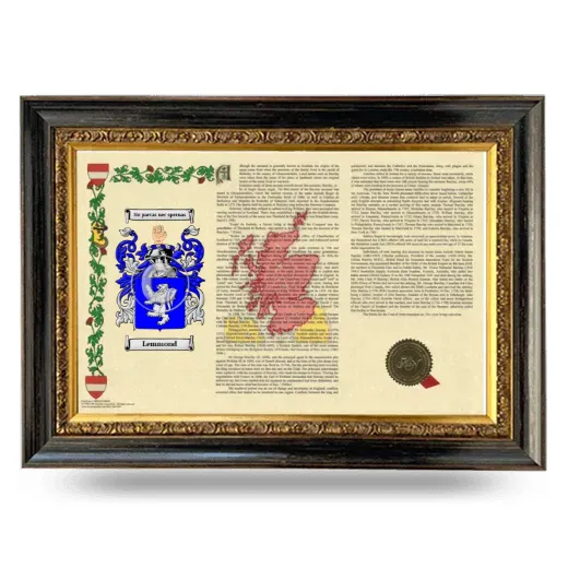Lemmond Armorial Landscape Framed - Heirloom