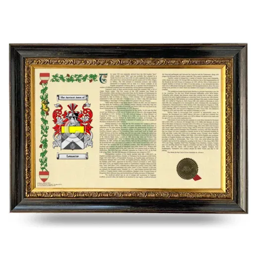 Lenacre Armorial Landscape Framed - Heirloom