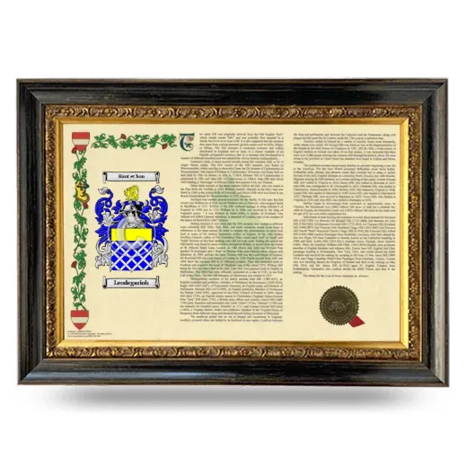 Leodegarioh Armorial Landscape Framed - Heirloom