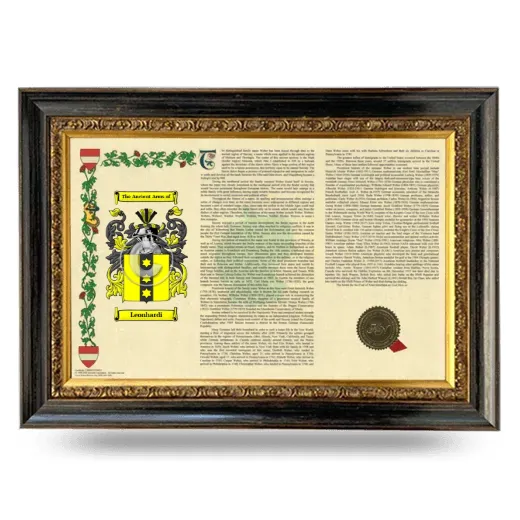 Leonhardi Armorial Landscape Framed - Heirloom