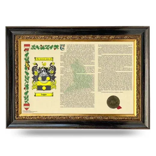 Lepps Armorial Landscape Framed - Heirloom