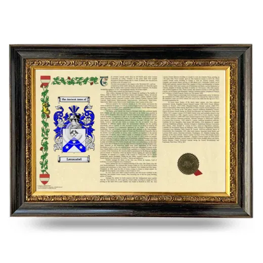 Leroustel Armorial Landscape Framed - Heirloom