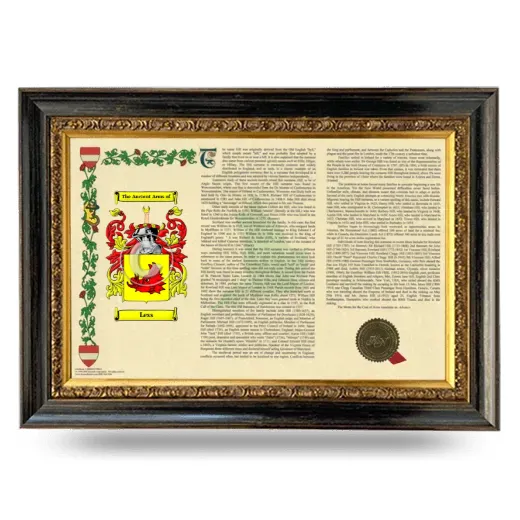 Less Armorial Landscape Framed - Heirloom