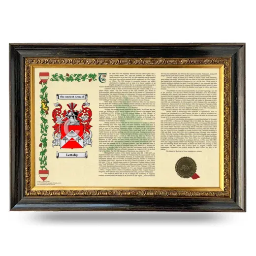 Letteby Armorial Landscape Framed - Heirloom