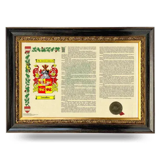 Lewallen Armorial Landscape Framed - Heirloom