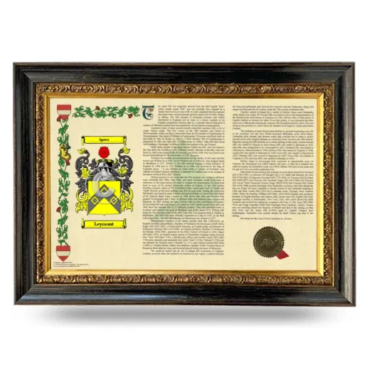 Leymont Armorial Landscape Framed - Heirloom