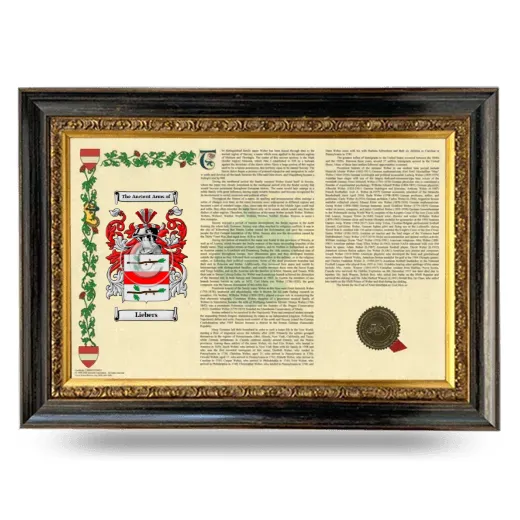 Liebers Armorial Landscape Framed - Heirloom