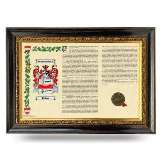 Liebers Armorial Landscape Framed - Heirloom