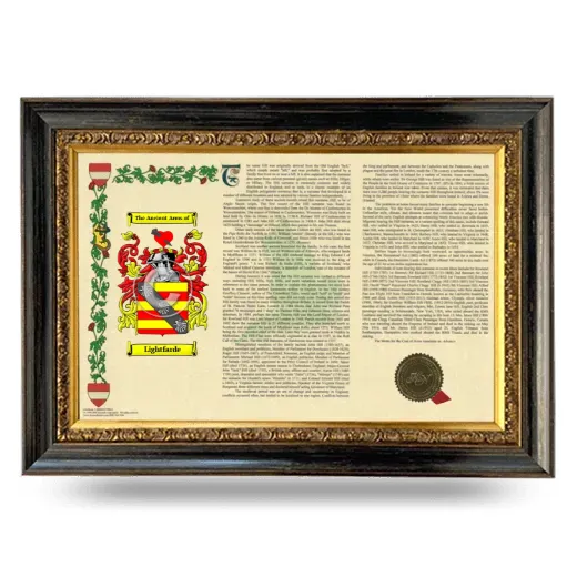 Lightfarde Armorial Landscape Framed - Heirloom
