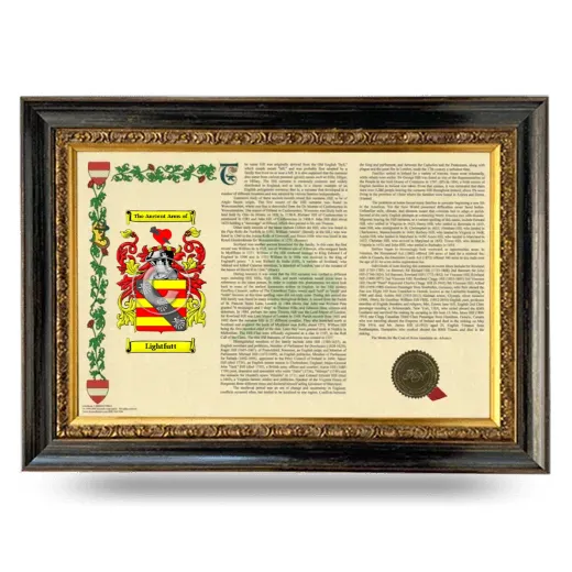 Lightfutt Armorial Landscape Framed - Heirloom