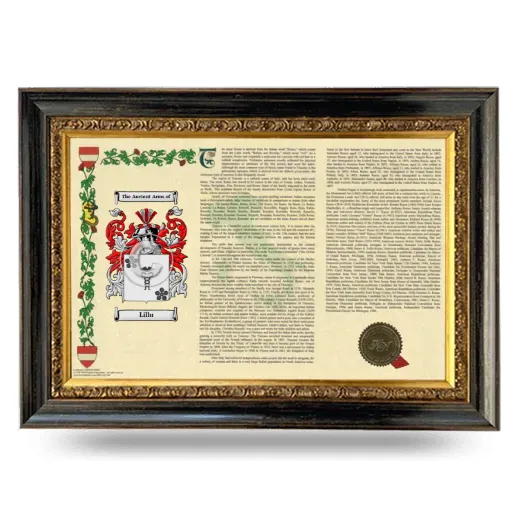 Lillu Armorial Landscape Framed - Heirloom