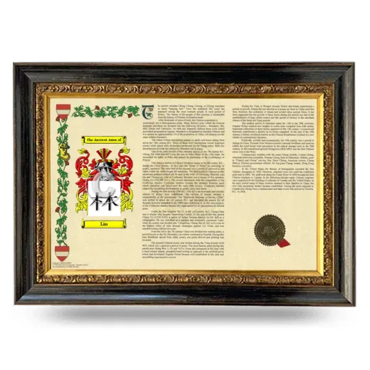 Lin Armorial Landscape Framed - Heirloom