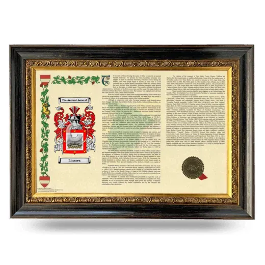 Linarez Armorial Landscape Framed - Heirloom