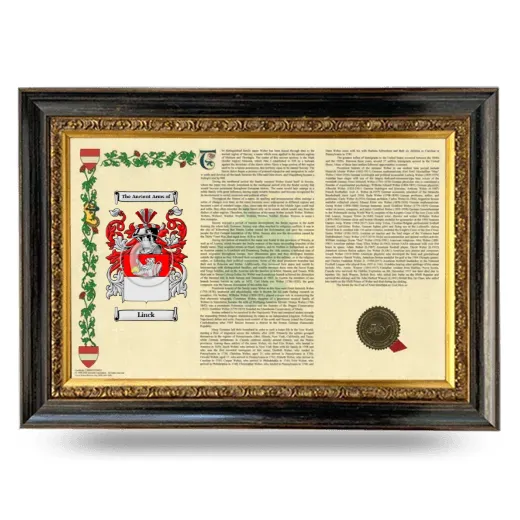 Linck Armorial Landscape Framed - Heirloom