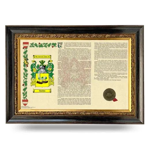 Linden Armorial Landscape Framed - Heirloom