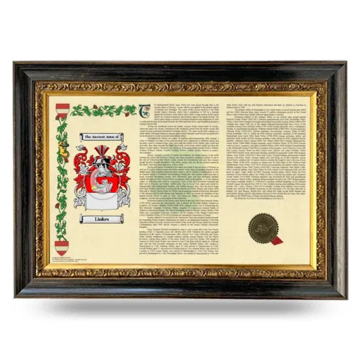 Linkes Armorial Landscape Framed - Heirloom