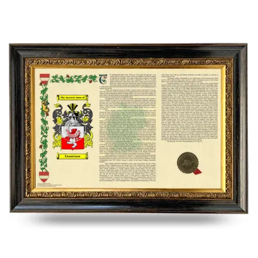 Lionstone Armorial Landscape Framed - Heirloom