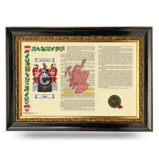 Lipp Armorial Landscape Framed - Heirloom