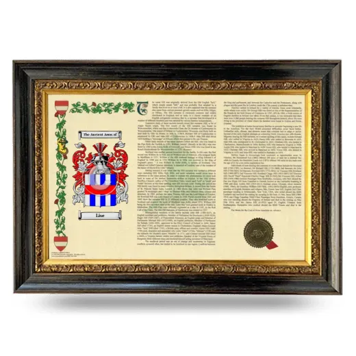 Lise Armorial Landscape Framed - Heirloom