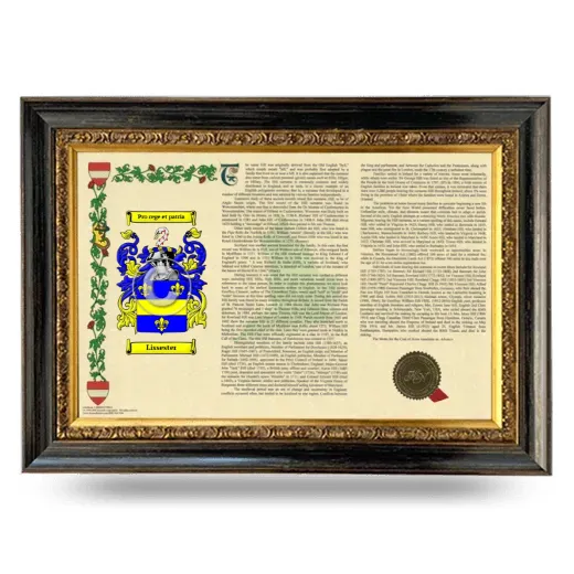 Lissester Armorial Landscape Framed - Heirloom