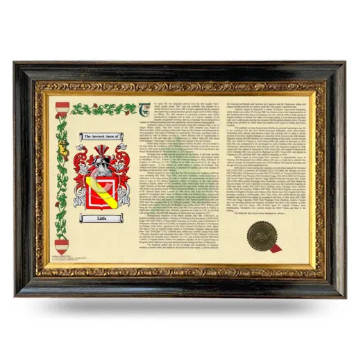 Lith Armorial Landscape Framed - Heirloom